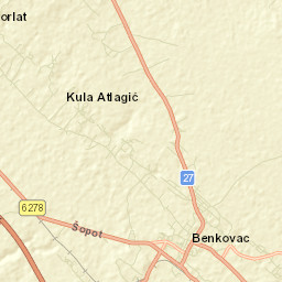 Benkovac Street Map
