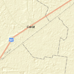 Comuna Cerãt Street Map