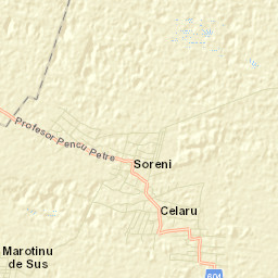 Comuna Celaru Street Map