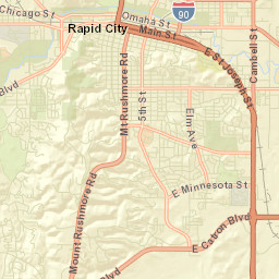 701-1057 Skyline Drive Rapid City SD Street Map