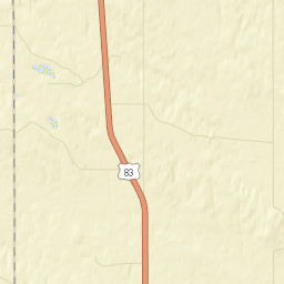 U.S.83, Fort Pierre National Grassland, Draper, SD Street Map