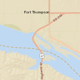 Fort Thompson Street Map