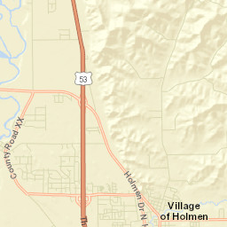 Holmen Street Map