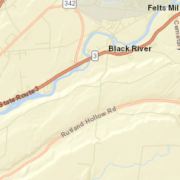 Felts Mills New York Street Map