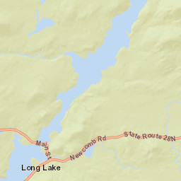 Long Lake New York Street Map