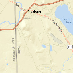 Fryeburg Street Map