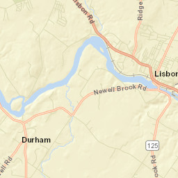 Lisbon Falls Street Map