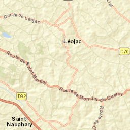 Saint-Nauphary Street Map