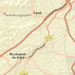 Rochefort-du-Gard Street Map