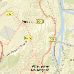 Villeneuve-lès-Avignon Street Map