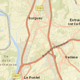 Sorgues Street Map