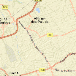 Entraigues-sur-la-Sorgue Street Map