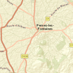 Pernes-les-Fontaines Street Map