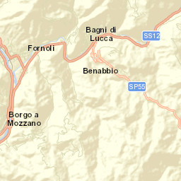 Bagni di Lucca Street Map