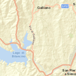 San Piero a Sieve Street Map