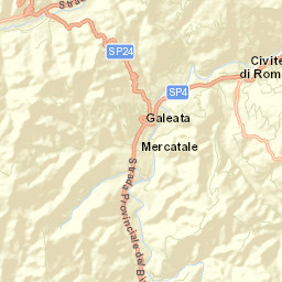 Civitella di Romagna Street Map