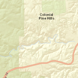 Colonial Pine Hills Street Map