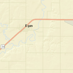 Moody County Street Map