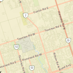 Oshawa Street Map