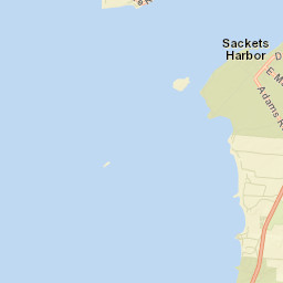 Sackets Harbor New York Street Map