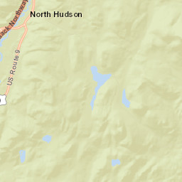 North Hudson New York Street Map