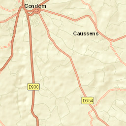 Condom Street Map