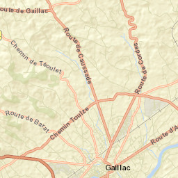 Gaillac Street Map