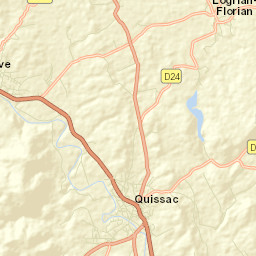 Quissac Street Map