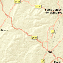 Saint-Geniès-de-Malgoirès Street Map