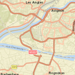 Avignon Street Map
