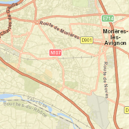 Montfavet Street Map