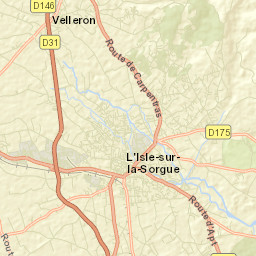 L’Isle-sur-la-Sorgue Street Map