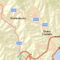 Diano San Pietro Street Map