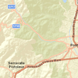 Serravalle Pistoiese Street Map