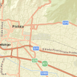 Pistoia Street Map