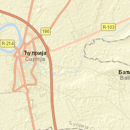Ćuprija Street Map