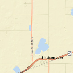 1101-1253 MN-60 Bingham Lake MN Street Map