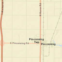 Pinconning Street Map