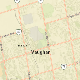 Vaughan Street Map