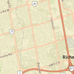 Richmond Hill Street Map