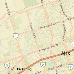 Ajax Street Map