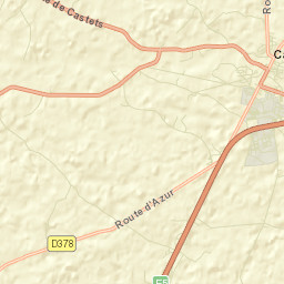 Castets Street Map