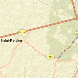 Saint-Perdon Street Map
