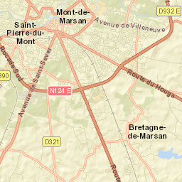 Mont-de-Marsan Street Map