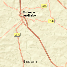 Valence-sur-Baïse Street Map