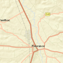 Fleurance Street Map