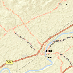 Lisle-sur-Tarn Street Map
