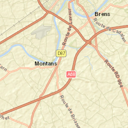 Montans Street Map