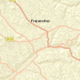 Fréjairolles Street Map