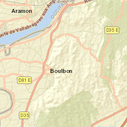 Aramon Street Map